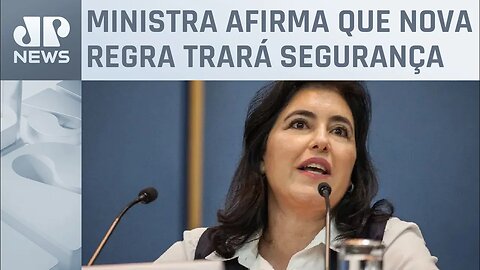 Simone Tebet fala com otimismo sobre o novo arcabouço fiscal
