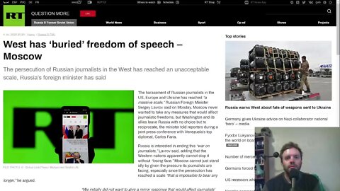 Censoring journalism because of...misinformation? Why are we supposed to hate Putin?
