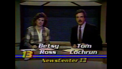 January 11, 1988 - Bob Gregory Weather Voiceover & WTHR Late Headlines (Circle Centre Mall)