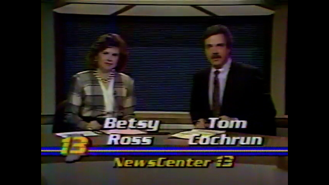 January 11, 1988 - Bob Gregory Weather Voiceover & WTHR Late Headlines (Circle Centre Mall)
