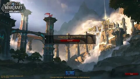 World of Warcraft Dragonflight New Alexstrasza Dragon On Login Screen Release