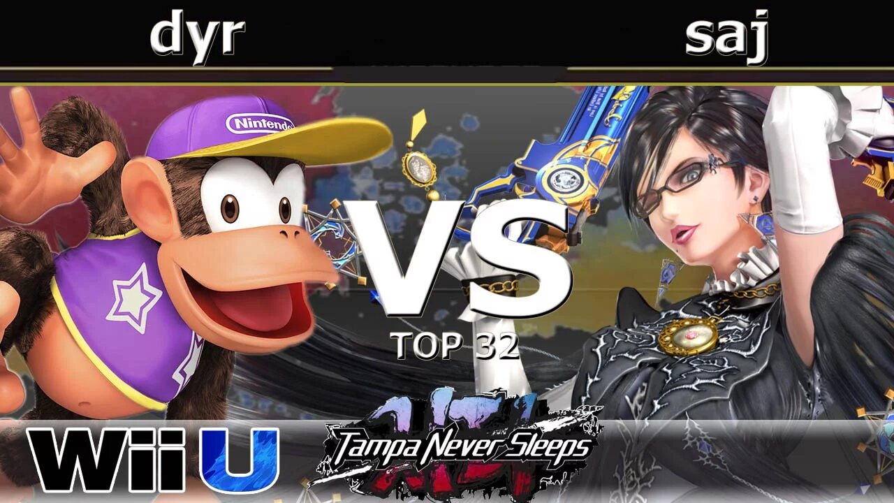 MVG|dyr (Diddy Kong) vs. saj (Bayonetta) - Wii U Top 32 - TNS7