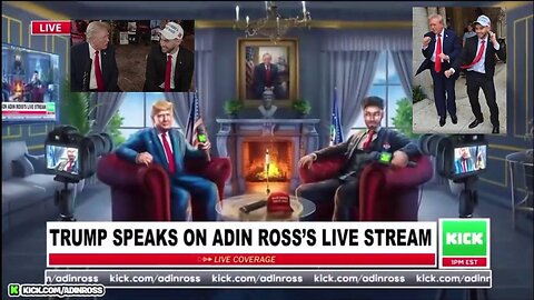 🔥 Kick Streamer Adin Ross & President Trump! Listen to Music Together, Talk & Dance!