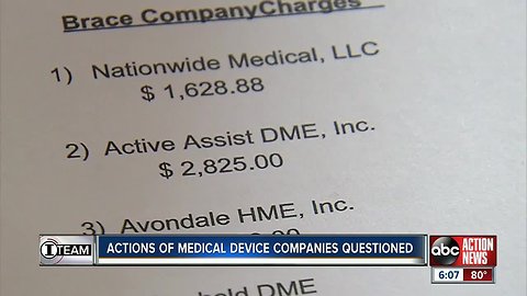 Actions of medical device companies questioned