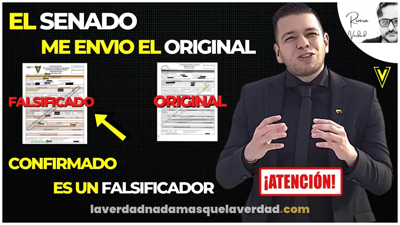 EL SENADO ME ENVIÓ EL DOCUMENTO ESTA CONFIRMADO EL SENADOR JP HERNANDEZ ES UN - FALSIFICADOR -