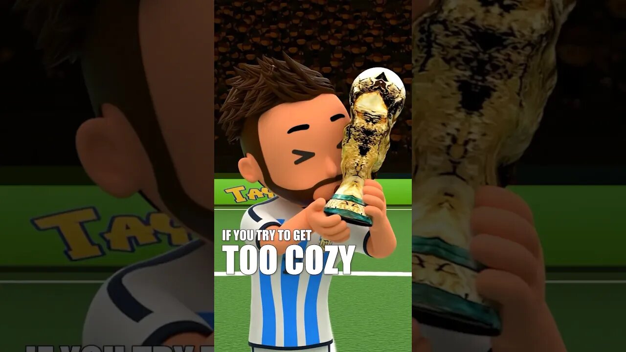 @LeoMessi wins the World Cup… and @nusr tries to steal it 🤷🏻‍♂️