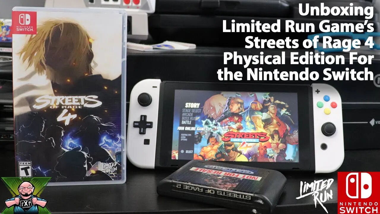Unboxing Limited Run Games' Streets of Rage 4 Standard Edition for the Nintendo Switch