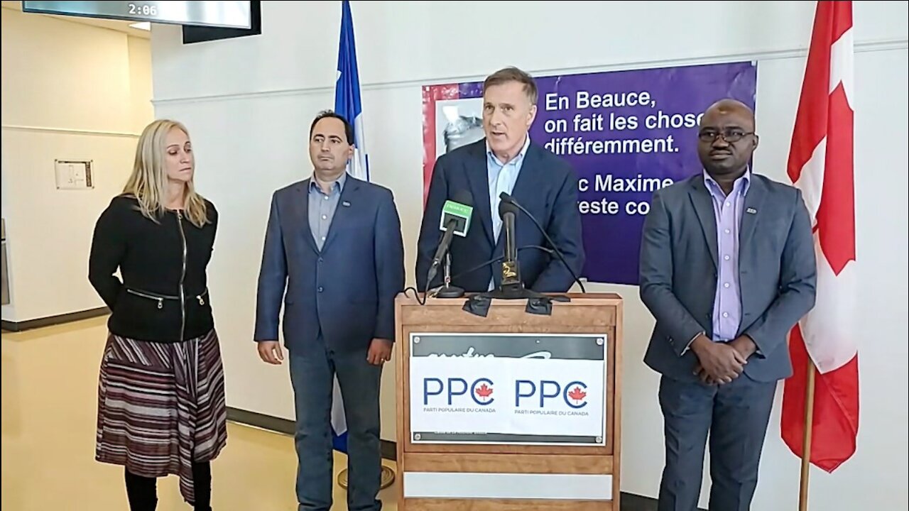 Point de presse Maxime Bernier 2019