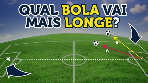Como chutar a bola o mais LONGE possível? (Alcance de um Lançamento Oblíquo)