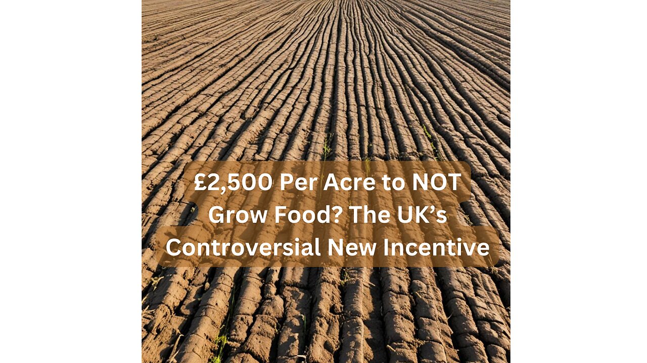 UK Government's Shocking Plan to Pay Farmers NOT to Grow Food!