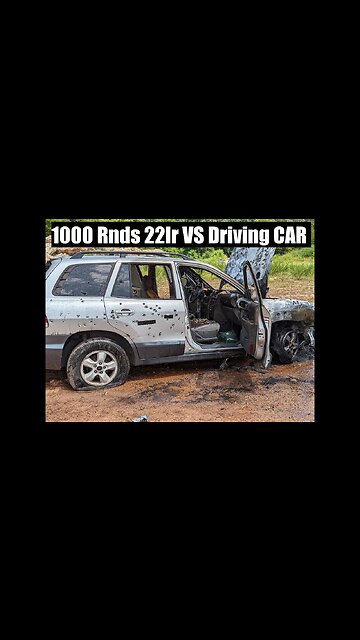 1000 Rounds Of .22lr Vs A Self Driving Car !