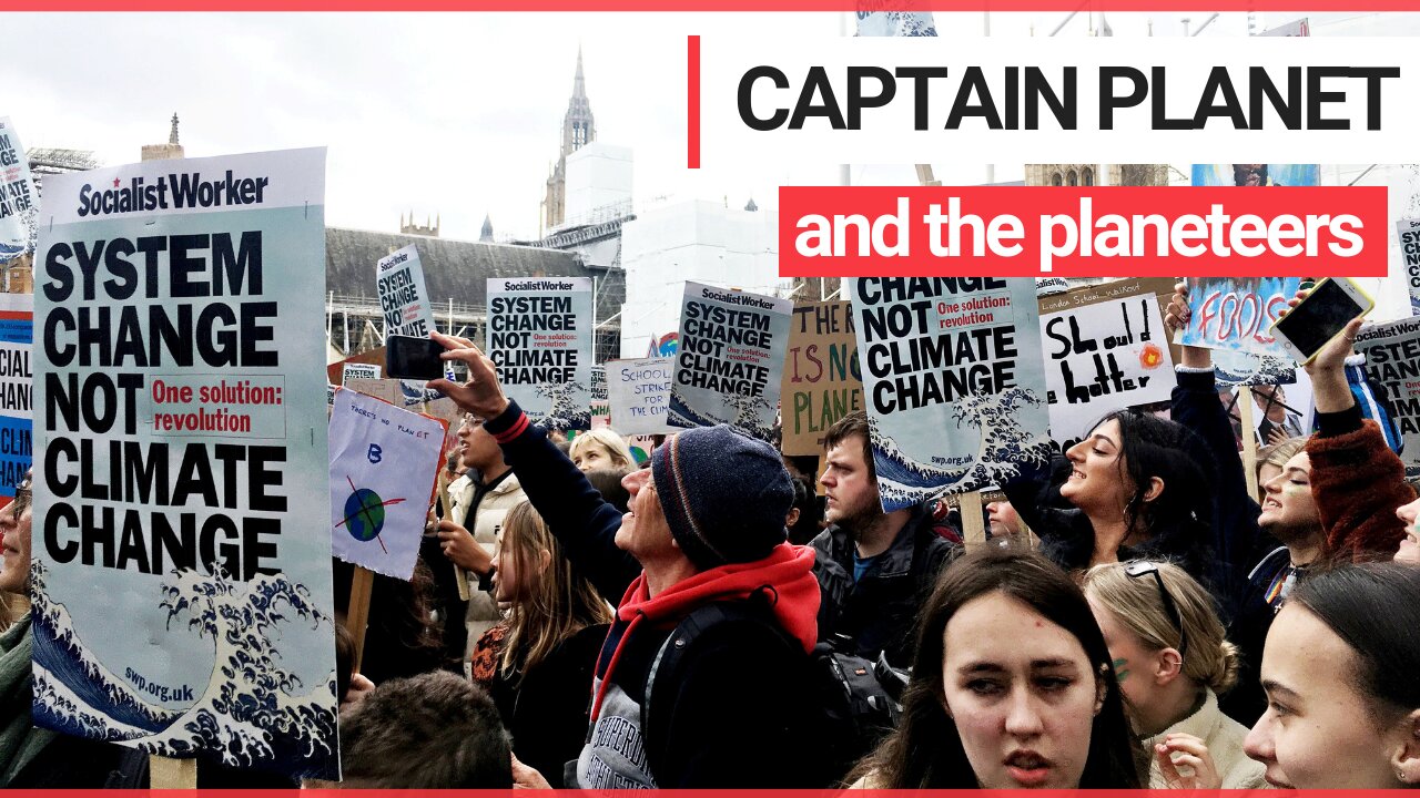 Thousands of schoolchildren gathered outside Westminster for a protest about climate change
