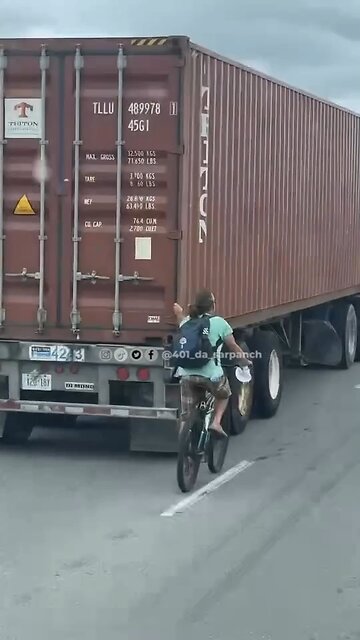 Dangerous Cyclist Riding