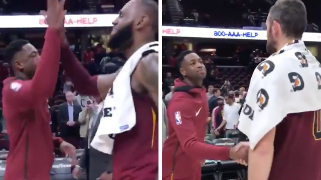 Kevin Love SALTY Over LeBron James & Dwyane Wade's Pregame Handshake