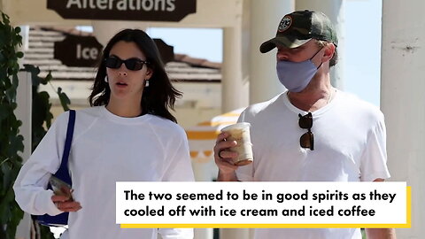 Leonardo DiCaprio, 48, and model Vittoria Ceretti, 25, cool off from the LA heat with ice cream and iced coffee