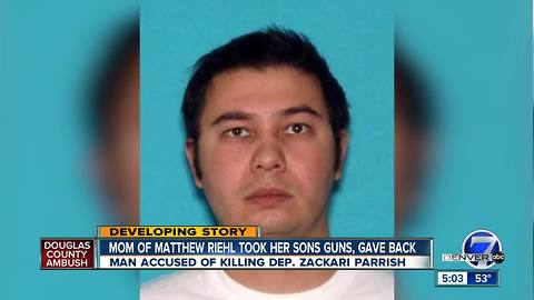 Matthew Riehl’s mother took guns away amid mental health issues