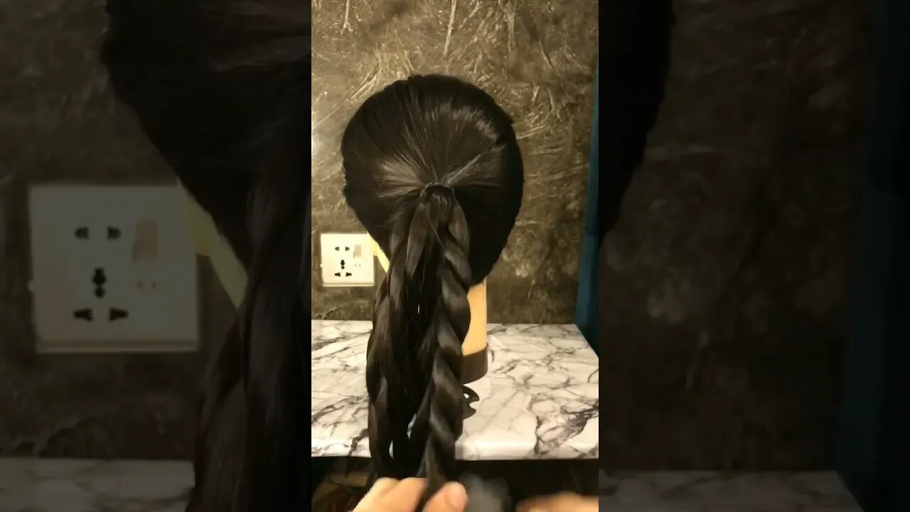 Beautiful joda hairstyle/ bun hairstyle #hairstyles #shortsvideo