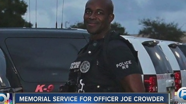 Memorial service for Office Joe Crowder