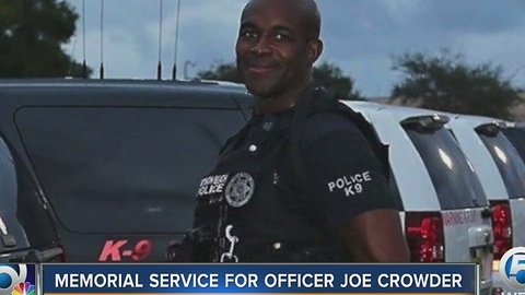 Memorial service for Office Joe Crowder