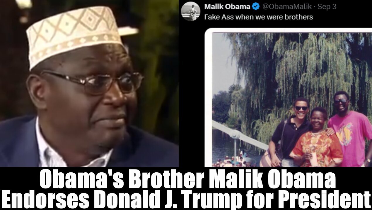 Obama's Brother Malik Obama Endorses Donald J. Trump for President