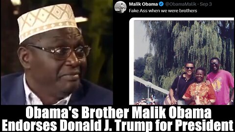 Obama's Brother Malik Obama Endorses Donald J. Trump for President