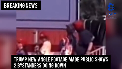 TRUMP'S NEW ANGLE FOOTAGE Made public| Shows 2 bystanders going down|Breaking||Graphic Content Warning|
