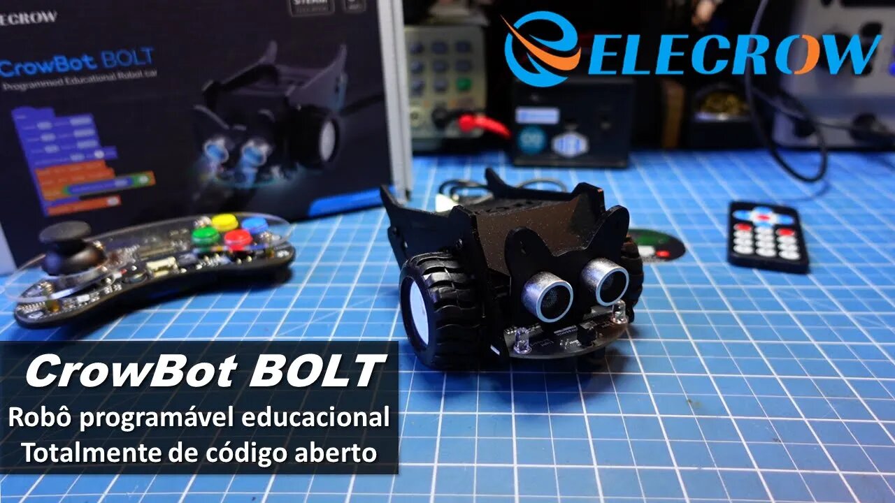 CrowBot BOLT Plataforma de aprendizagem fácil de eletrônica e programação de código aberto ELECROW