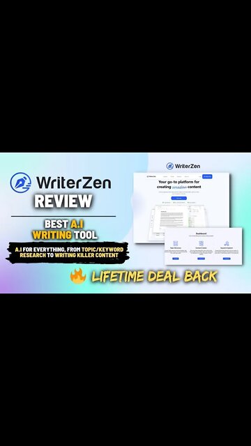 WriterZen Lifetime Deal Back | WriterZen review #shortvideo