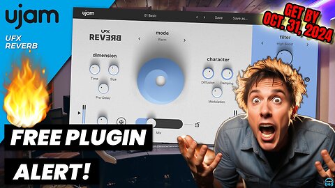 FREE 🔥 Ujam UFX REVERB Plugin ➡️GET THIS NOW!