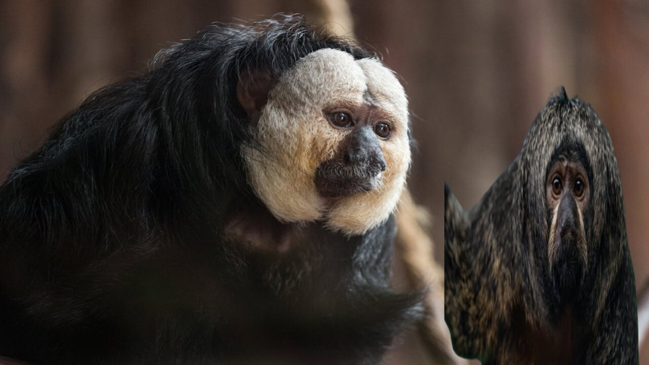 The surprising saki monkey and white faced saki monkey