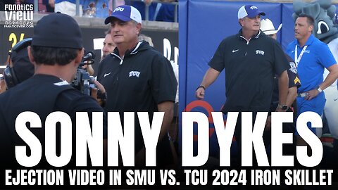 RAW VIDEO: Sonny Dykes Escorted Off Field by Police After Being Ejected in TCU vs. SMU 2024 Game