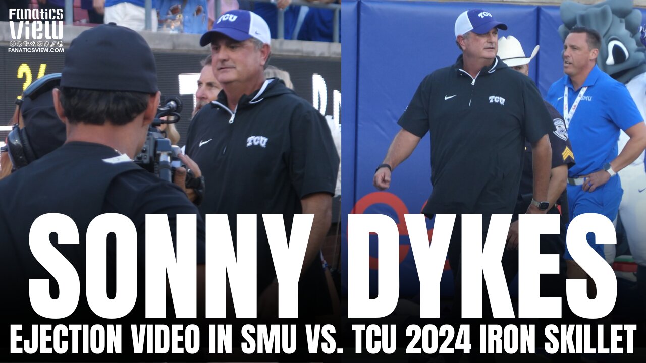 RAW VIDEO: Sonny Dykes Escorted Off Field by Police After Being Ejected in TCU vs. SMU 2024 Game