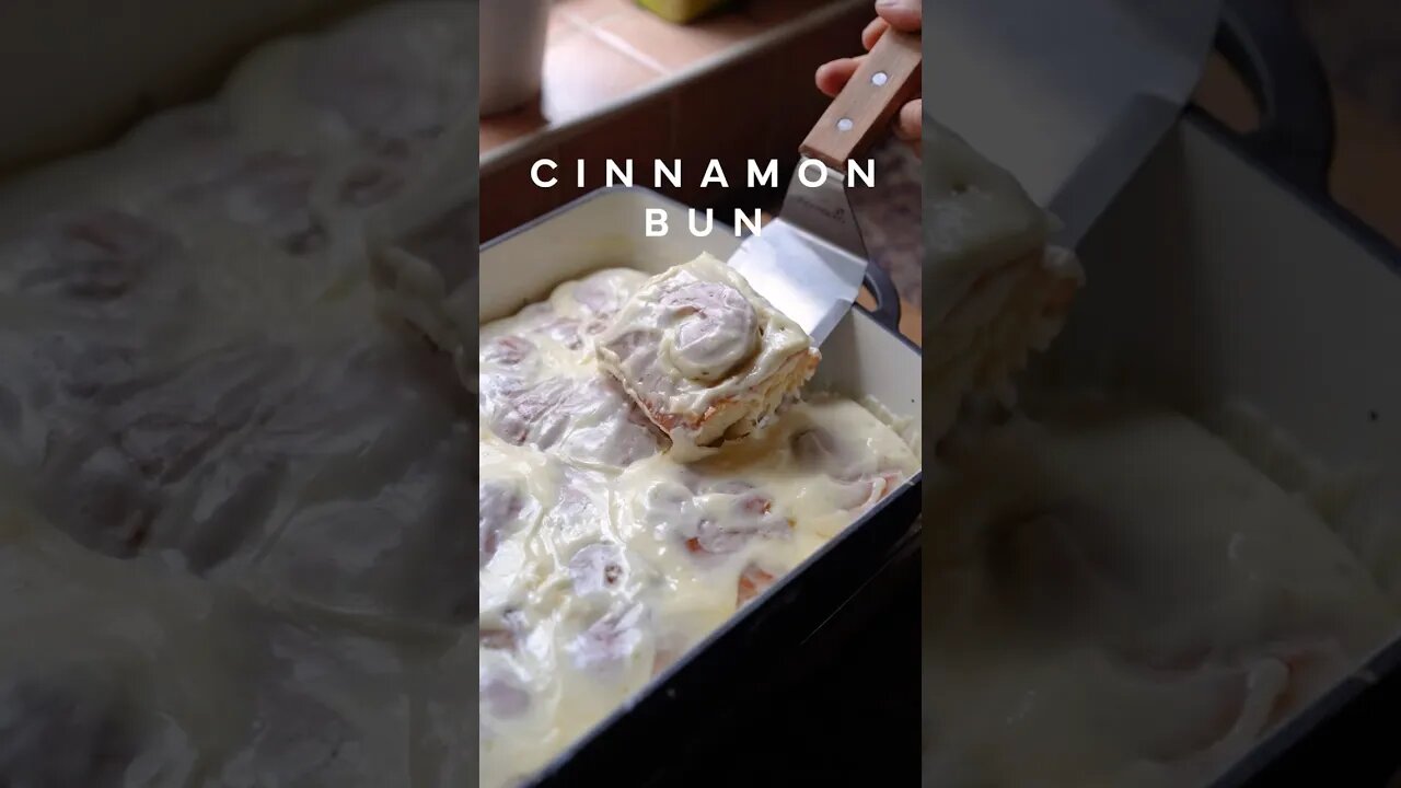 Intuitive Cooking: Cinnamon Bun #shorts #nomad #cooking #food #asmr #baking #chef