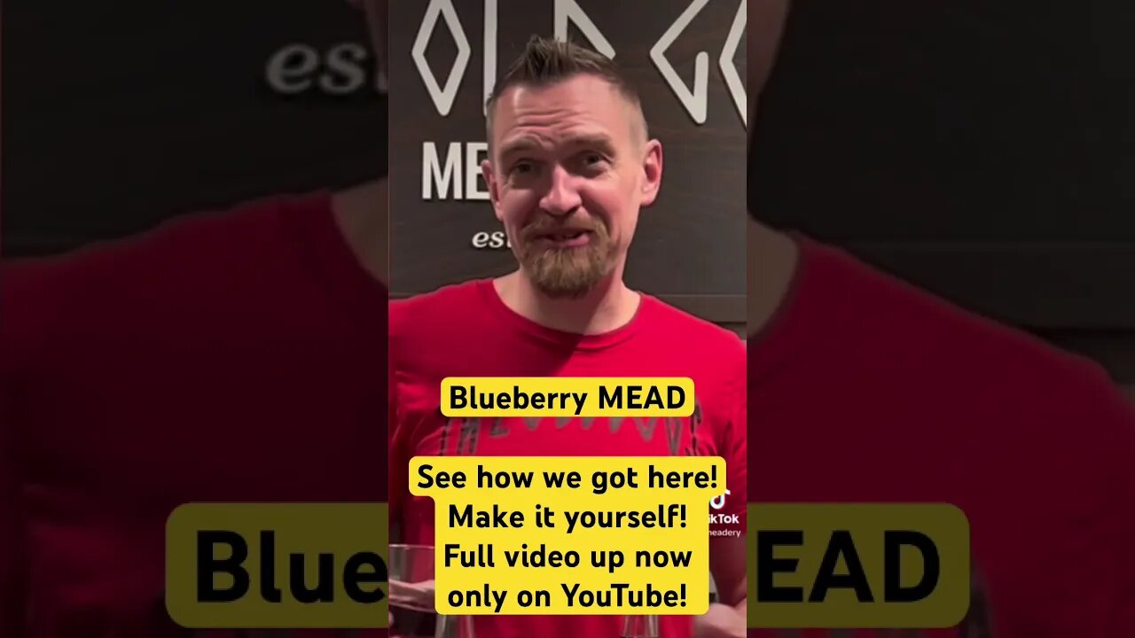 Blueberry MEAD! Here’s the ending… full video linked in the comments! New batch every Friday!