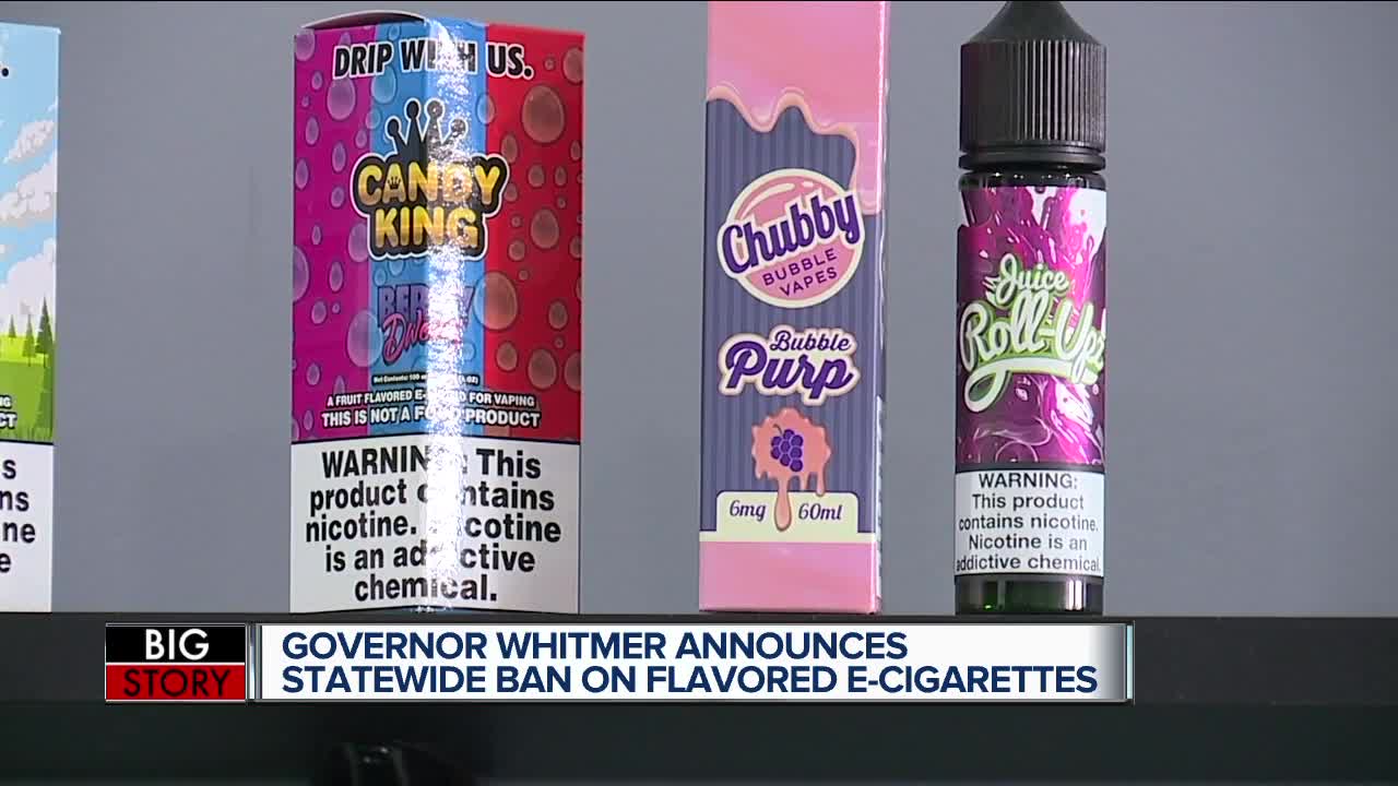 Michigan becomes first state to ban flavored e-cigarettes today