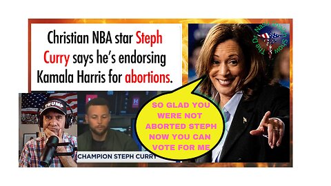 Steph Curry Christian NBA Star Endorses Kamala Harris for ABORTIONS -Shocking Interview