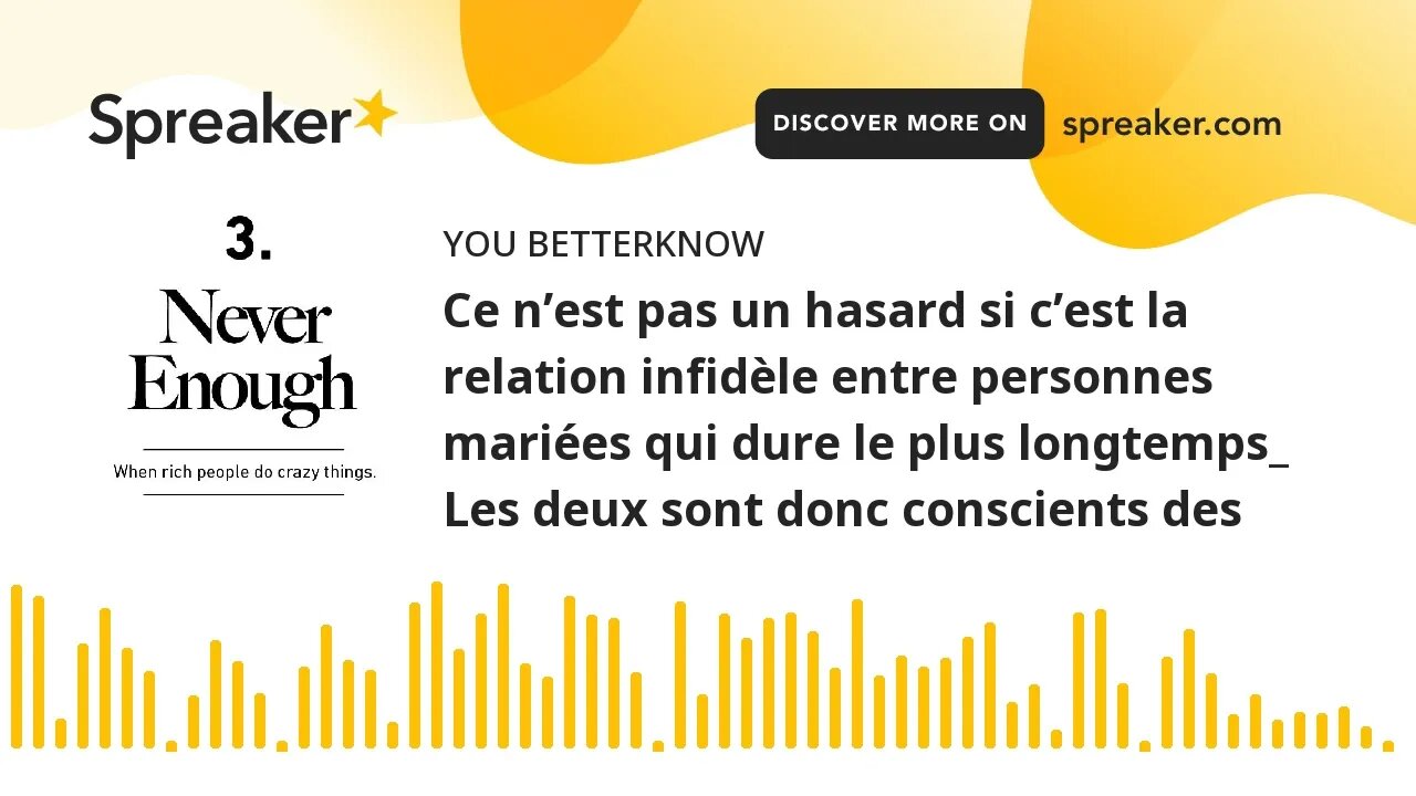 Ce n’est pas un hasard si c’est la relation infidèle entre personnes mariées qui dure le plus longte