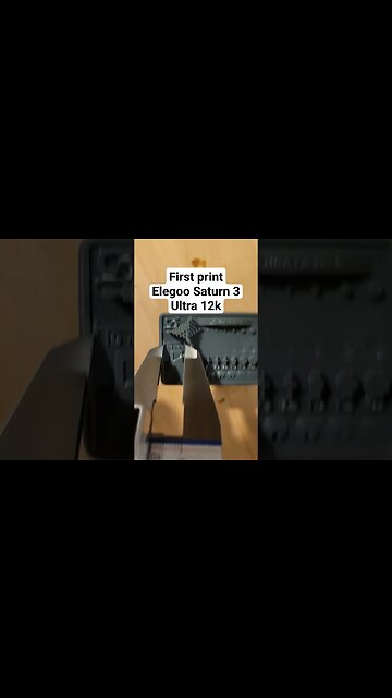 calibration print for my @ElegooOfficial Saturn 3 Ultra 12k #resinprinting