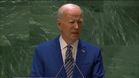 Joe Biden Incoherently Mumbles As He Reads Remarks From Teleprompter At UN General Assembly