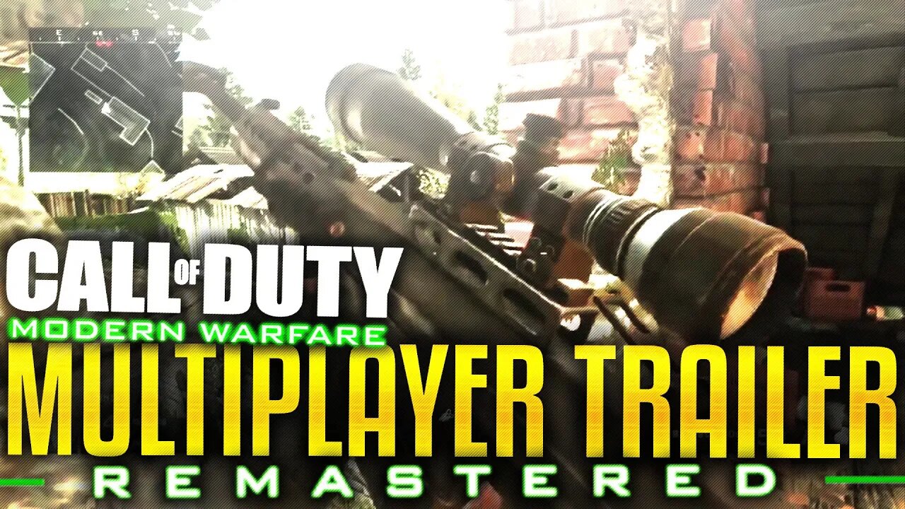 COD 4 "MODERN WARFARE Remastered" Multiplayer Reveal Trailer! Modern Warfare Remastered Multiplayer!