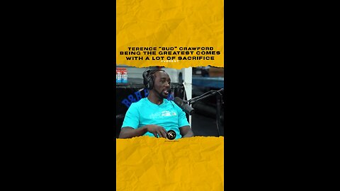 @tbudcrawford Being the greatest comes with a lot of sacrifice