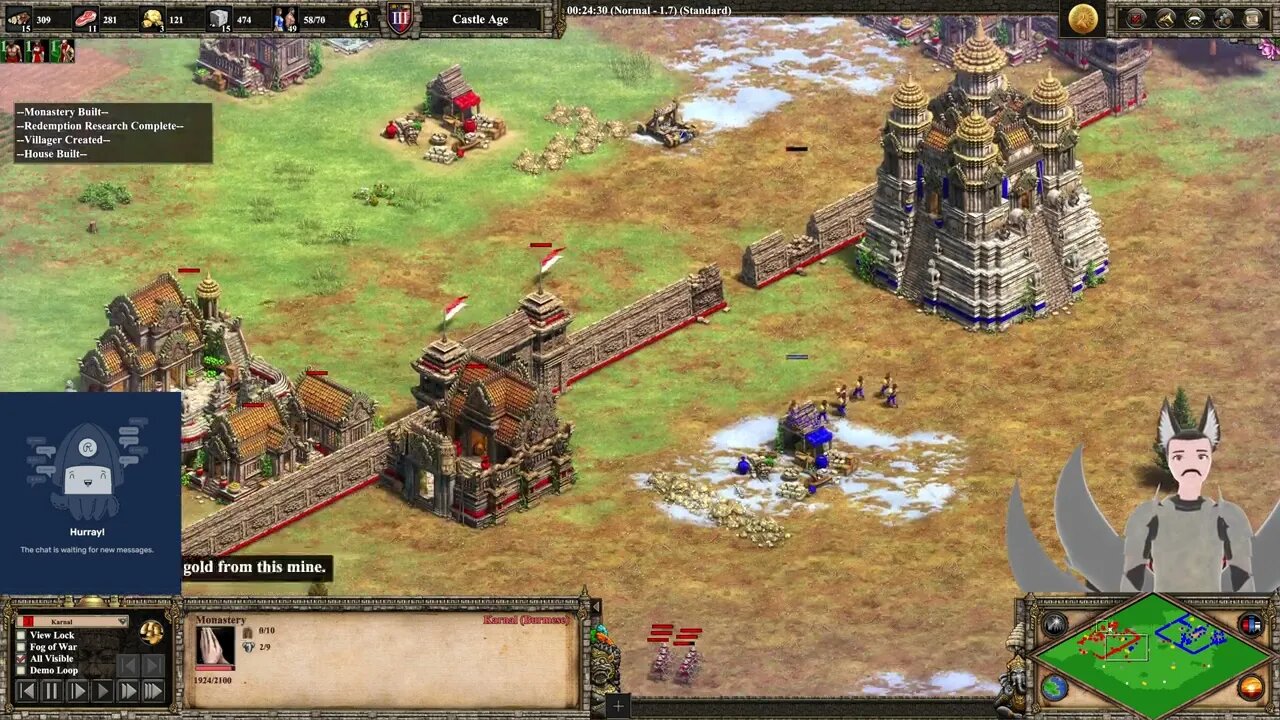 Karnal (Burmese) vs Zephyze (Khmer) || Age of Empires 2: Definitive Edition Replay