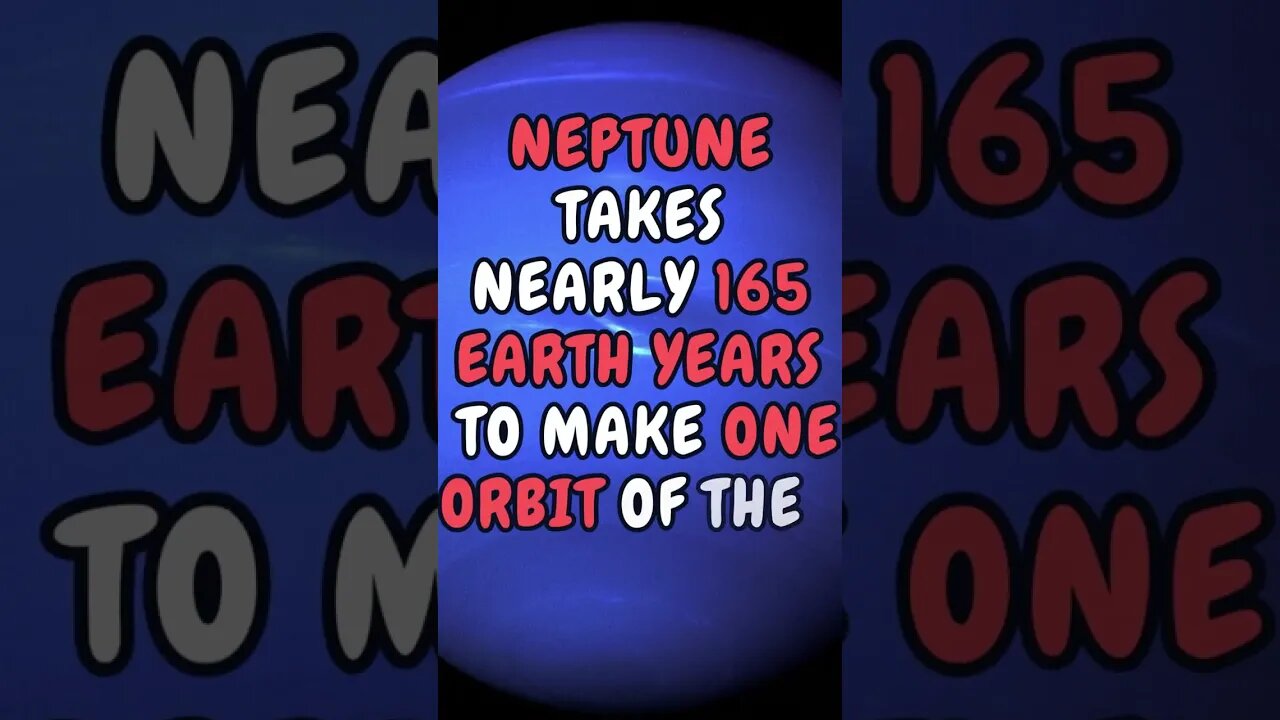 🌌☀️Did you know this fact about Space? #shortsfact #funfactsshorts #spacefacts #neptune #orbit