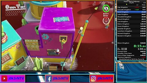 Getting Better at Super Mario Odyssey Any%