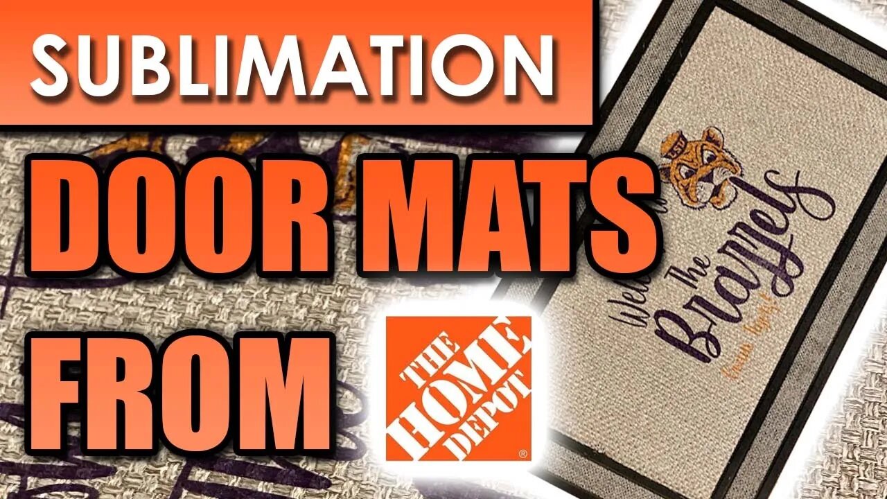 Sublimation Door Mats on Stylewell Rugs from Home Depot