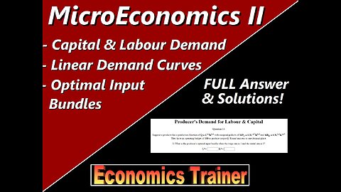 MicroEconomics: Producer's Input Demand Curve for Labour & Finding a Linear Curve from Two Points