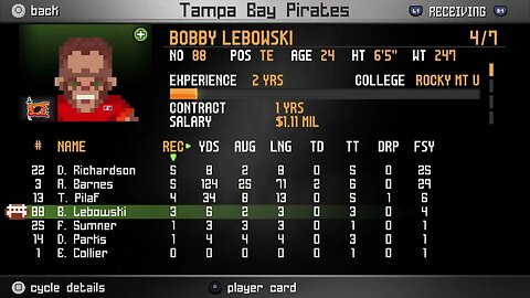 EFL:1-14- Q4:002- Simple TB Game Ending Dive Leads to 89 Yard Derrick Richardson Touchdown!