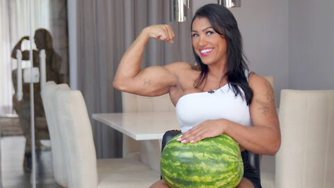 Brazilian Quadzilla Crushes Watermelon With Her Thighs | MIAMI MUSCLE