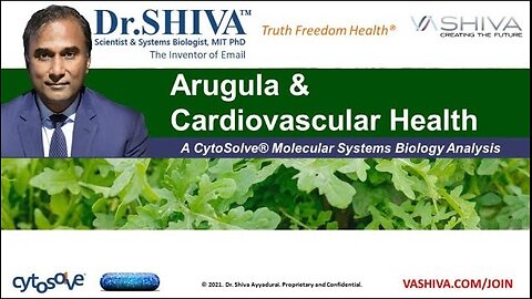Dr.SHIVA™: Arugula on Heart Health @CytoSolve® Systems Analysis(6/21)