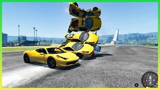 TruckFails | Cars vs Truck #166 | BeamNG.Drive |TrucksFails